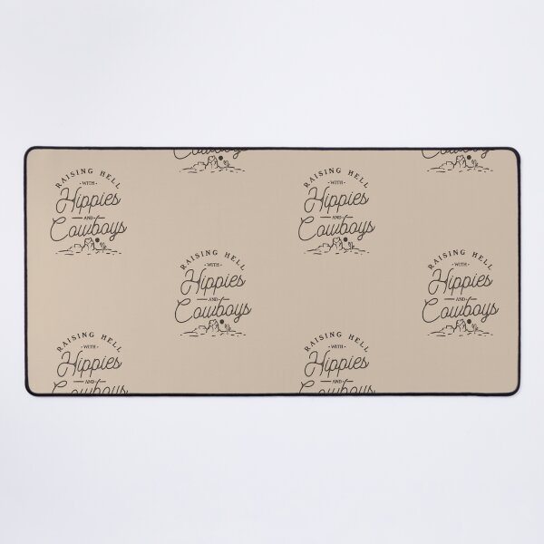 Item preview, Hippies and Cowboys - Raising Hell with the Hippies and the Cowboys | Beige Tan designed and sold by Any Color Designs.