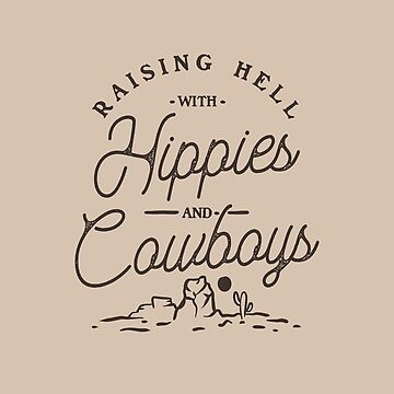 Raising Hell with the Hippies & the Cowboys Tie Dye Short Sleeve Shirt