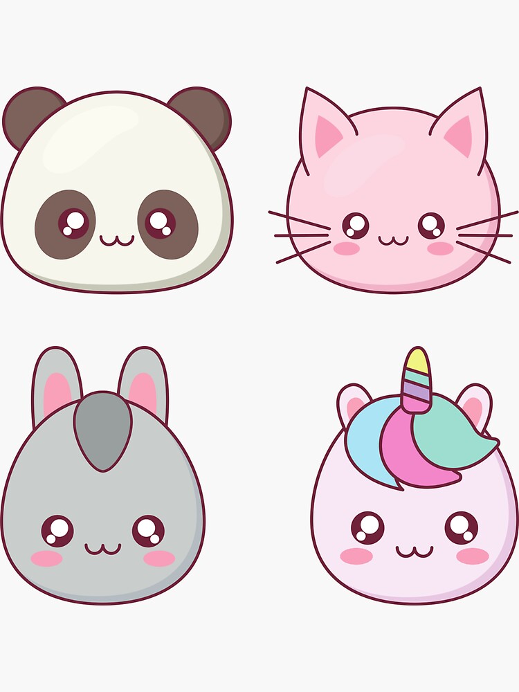 Draw cute kawaii stickers by Bit_sy