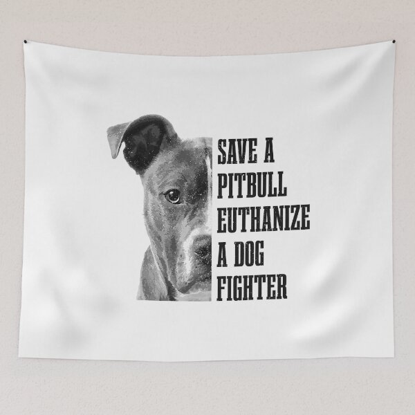Item preview, Save A Pitbull Euthenize A Dog Fighter Funny Dog Rescue Pitbull Mom Dad designed and sold by PerkinsAarav.
