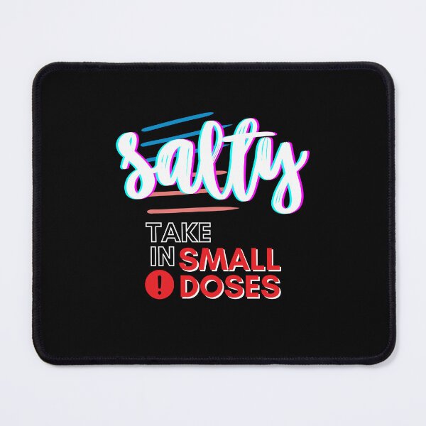 Item preview, Salty - take in small doses | Funny Pun Introvert Sassy Punchy Design | Neon White designed and sold by dbyjane.