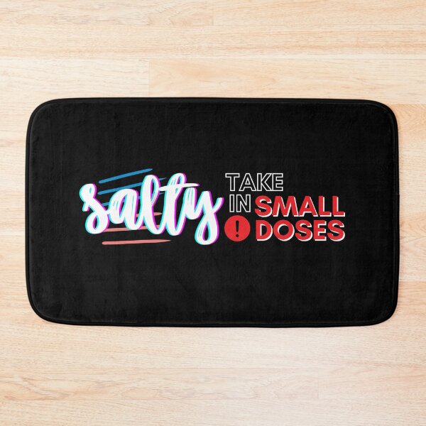 Item preview, Salty - take in small doses | Funny Pun Introvert Sassy Punchy Design | Neon White designed and sold by dbyjane.