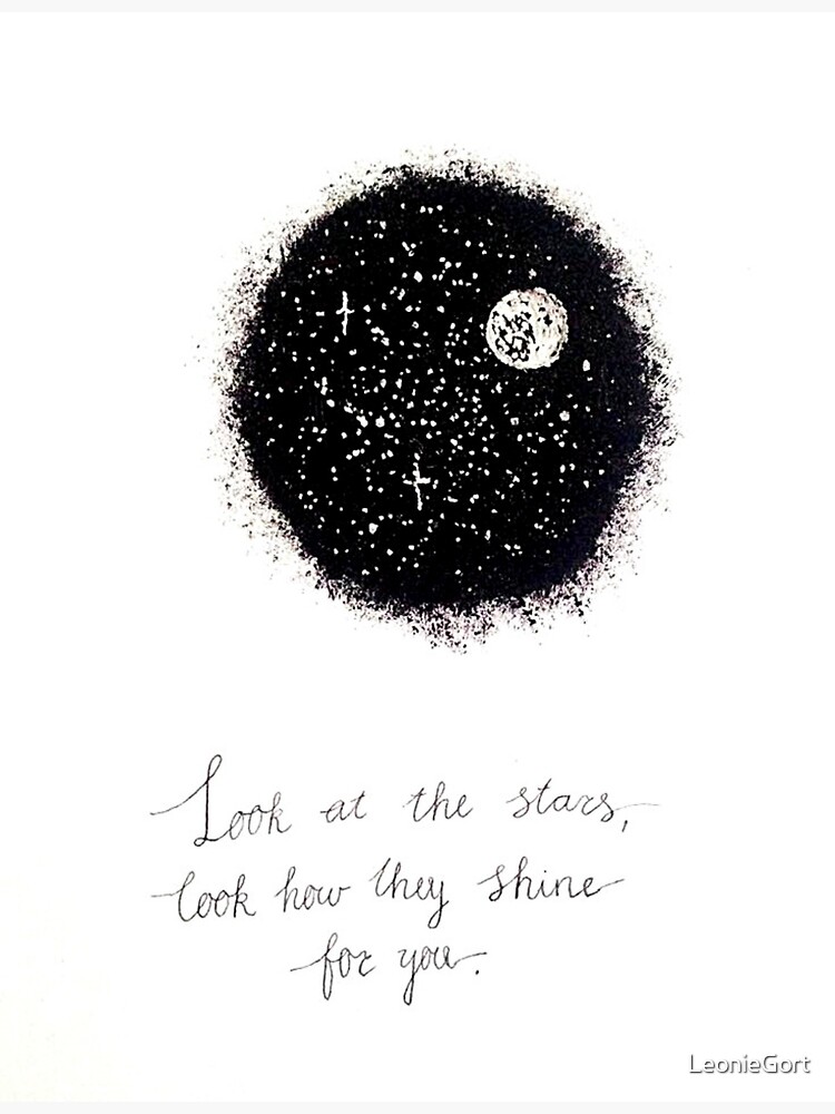 look at the stars look how they shine for you metal print by