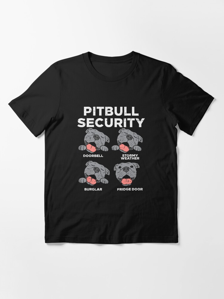 Pitbull Security Funny Pitties Pitty Dog Lover Owner Gift