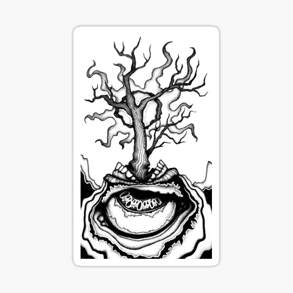 Item preview, Eye eating a tree in the desert sun designed and sold by KublaFineArts.