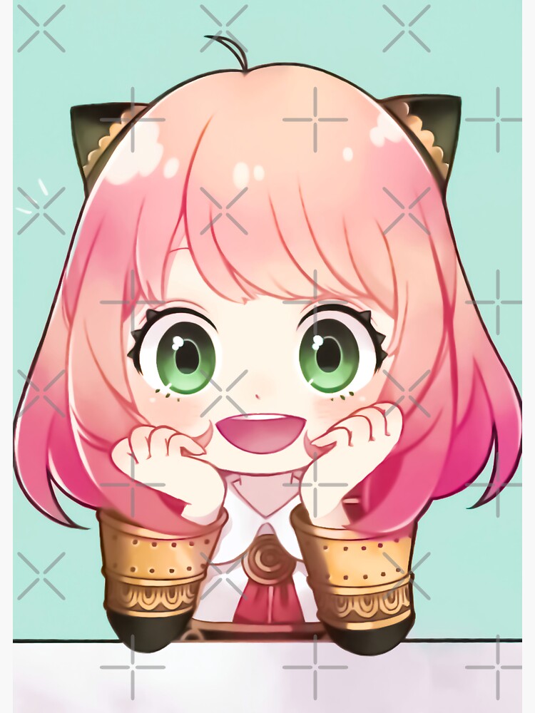 Pegatina «Anya Forger Espía X Familia Anime épico» De Delfinart | Redbubble