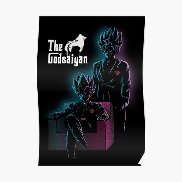 God blue mafia VEGETA AND GOKU Poster
