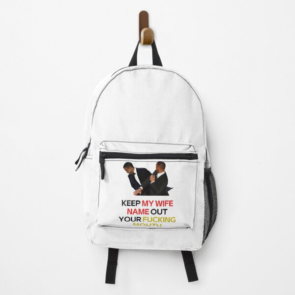 Item preview, Funny Gift For Will Smith Slaps Chris Rock Meme Keep My Wife Name Out Your Fucking Mouth Active designed and sold by KennyBins1980.