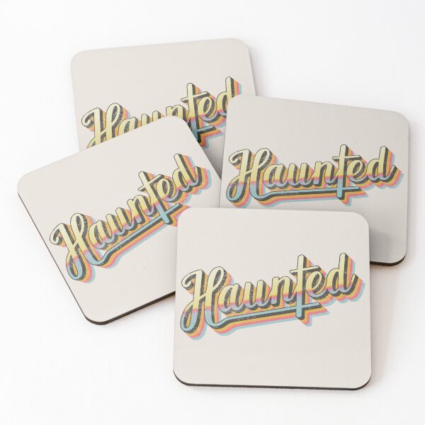 Item preview, Distressed Retro HAUNTED slogan designed and sold by TrulyEpoque.