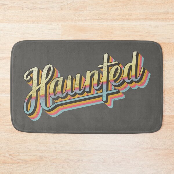 Item preview, Distressed Retro HAUNTED slogan designed and sold by TrulyEpoque.