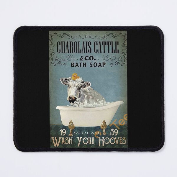 Item preview, Charolais Cattle Bath Soap Was Your Hooves - Charolais Cattle Bathroom - Charolais Cattle & Co. Bath Soap designed and sold by PaulaSpringArt.
