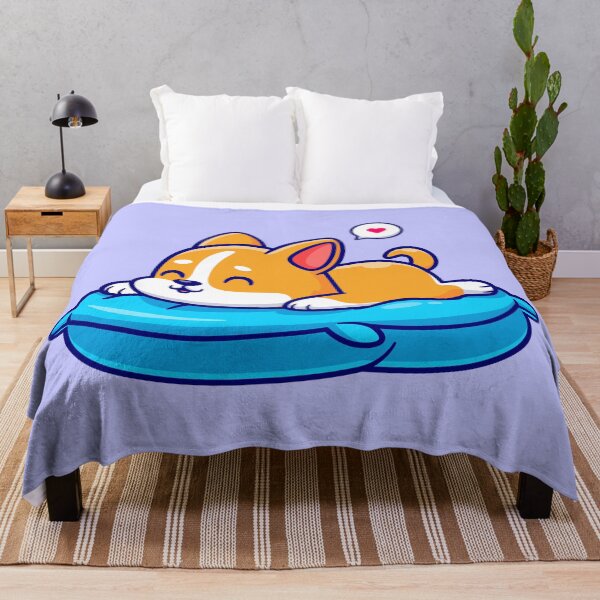 Item preview, Cute corgi sleeping on pillow designed and sold by ReydaDesign.