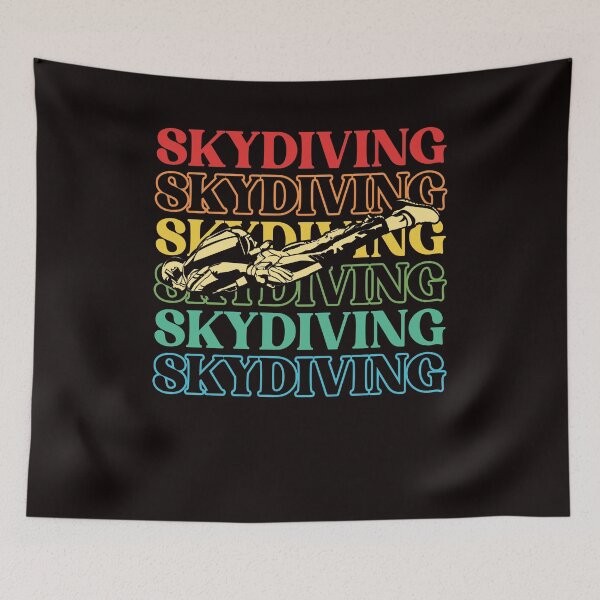 Artikelvorschau, Retro Skydiving Vintager Fallschirmspringer-Fallschirmspringer entworfen und verkauft von TomGiantDesigns.