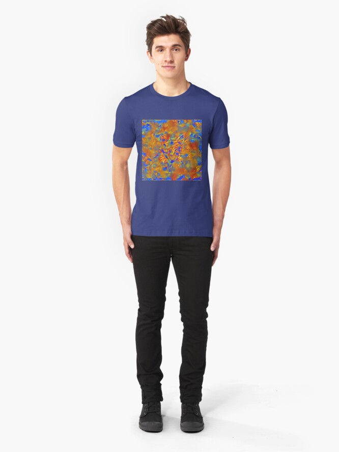 Alternate view of Another Ninja cat hiding #Art Slim Fit T-Shirt