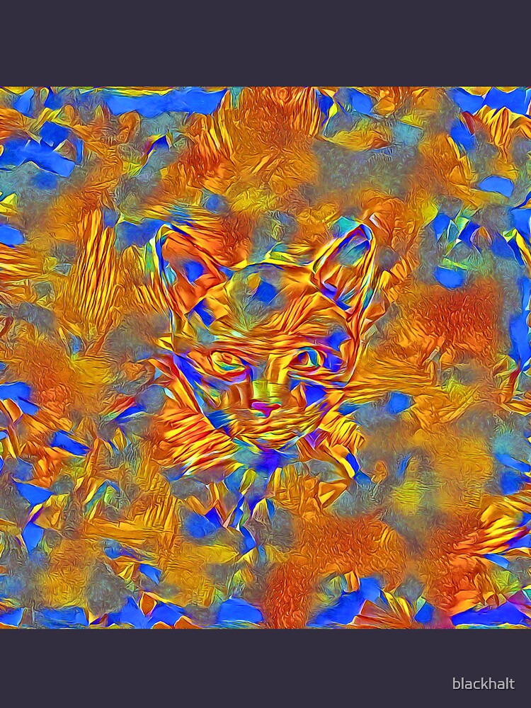 Another Ninja cat hiding #Art by blackhalt