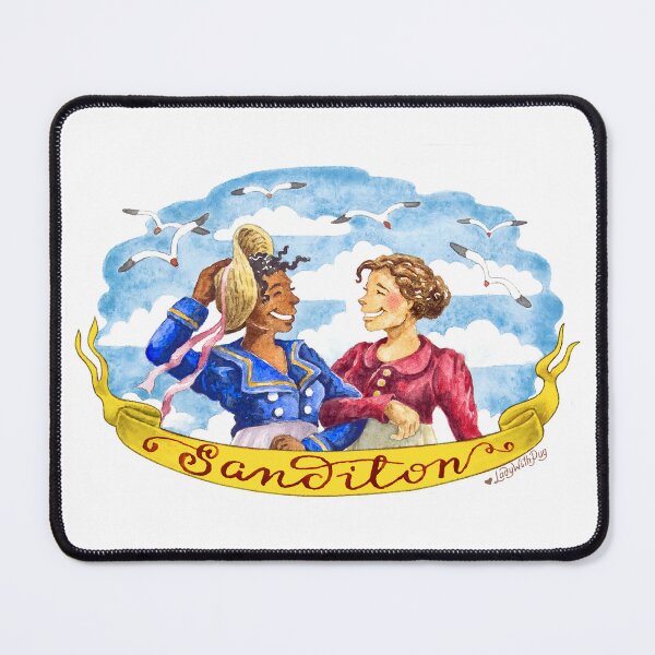 Item preview, Jane Austen's Sanditon - watercolour illustration by LadyWithPug designed and sold by LadyWithPug.