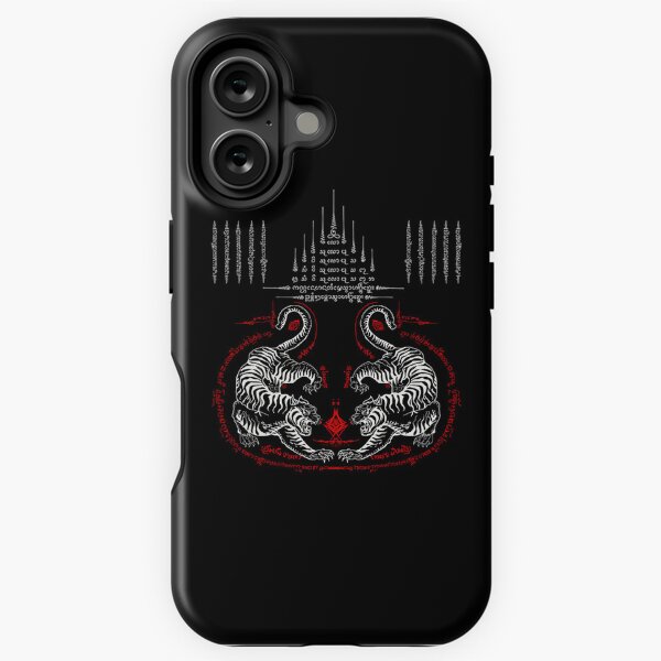Item preview, Sak Yant Thai Tattoo Twin Tiger 5 Yant 9 Crowns Sirimongkol designed and sold by PuPPuB.