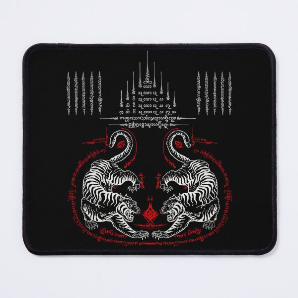 Item preview, Sak Yant Thai Tattoo Twin Tiger 5 Yant 9 Crowns Sirimongkol designed and sold by PuPPuB.