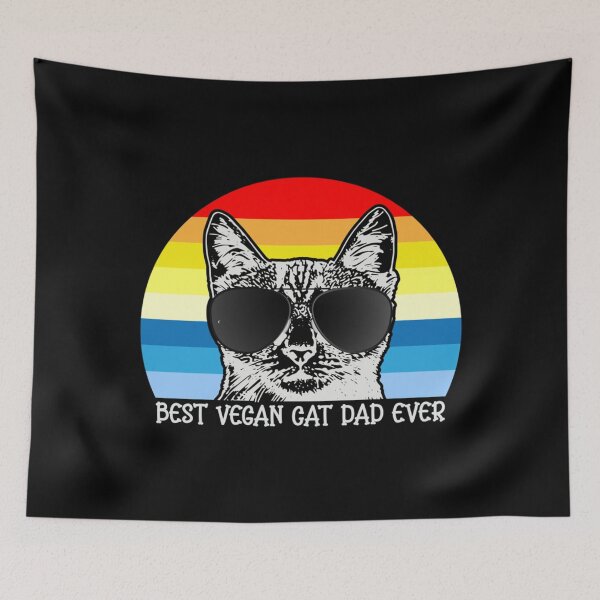 Item preview, Best Vegan Cat Dad Ever Vintage Essential . designed and sold by sikesgmpodvi.