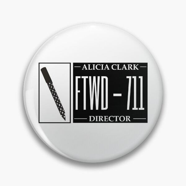Item preview, Alicia Clark Weapon Director Plate Number designed and sold by Queen-V-art.
