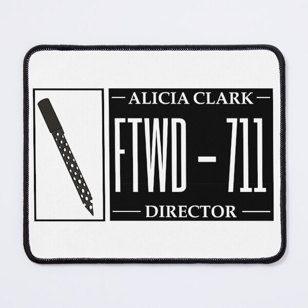 Item preview, Alicia Clark Weapon Director Plate Number designed and sold by Queen-V-art.
