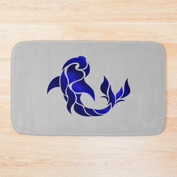 Item preview, dark blue fish pattern designed and sold by octo-PS.