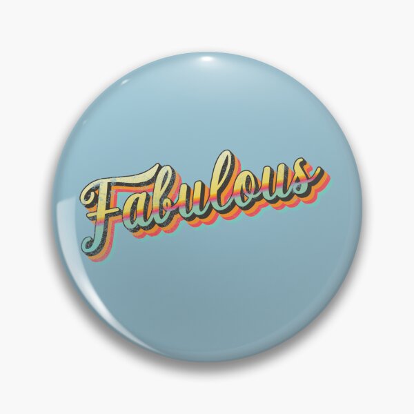 Item preview, Distressed Retro FABULOUS slogan designed and sold by TrulyEpoque.