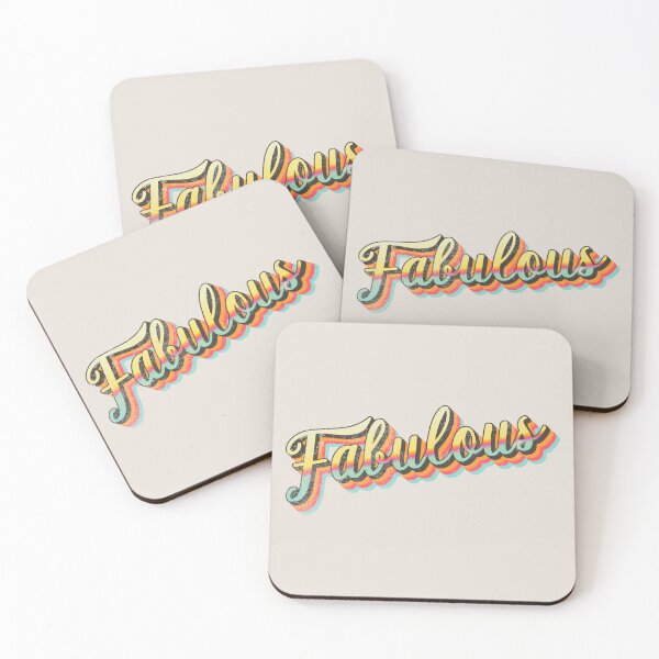Item preview, Distressed Retro FABULOUS slogan designed and sold by TrulyEpoque.