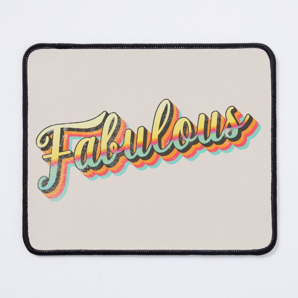 Item preview, Distressed Retro FABULOUS slogan designed and sold by TrulyEpoque.
