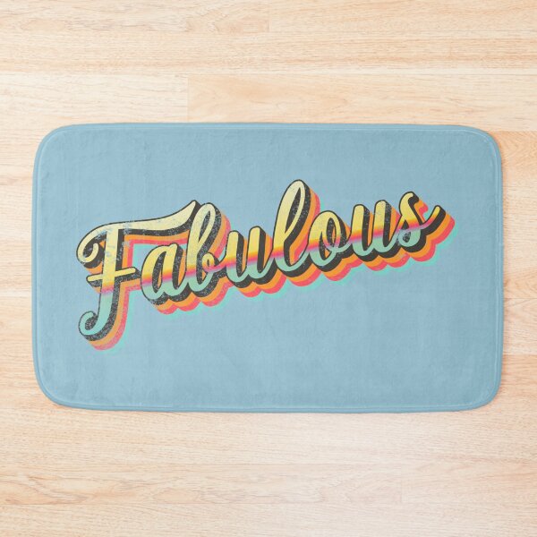 Item preview, Distressed Retro FABULOUS slogan designed and sold by TrulyEpoque.