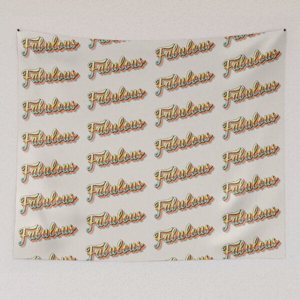 Item preview, Distressed Retro FABULOUS slogan designed and sold by TrulyEpoque.