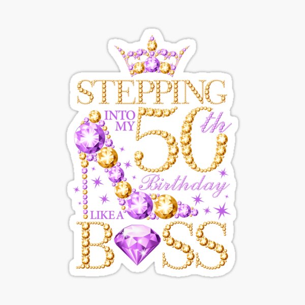 Item preview, 50th Birthday. Stepping into my 50th Birthday lady’s  designed and sold by iclipart.