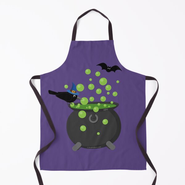 Item preview, Halloween: Crow Looking into a Bubbling Cauldron designed and sold by BirdAtWork.