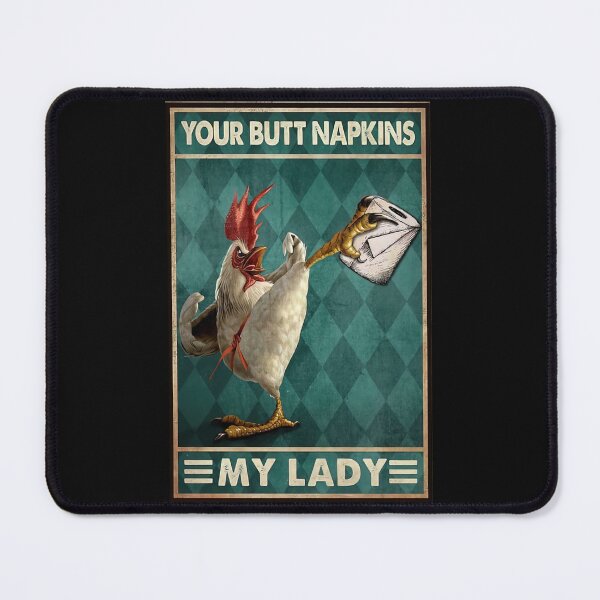 Item preview, Chicken Your Butt Napkins My Lady - Chicken Toilet Paper Decor - Chicken Toilet Decor designed and sold by HerBertTeee.