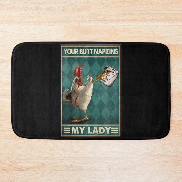 Item preview, Chicken Your Butt Napkins My Lady - Chicken Toilet Paper Decor - Chicken Toilet Decor designed and sold by HerBertTeee.