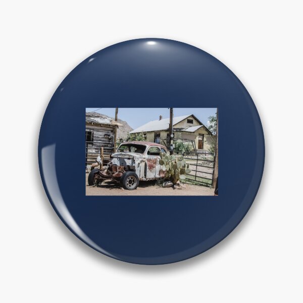 Item preview, Rusty old car beside a cactus designed and sold by HuuHieu.