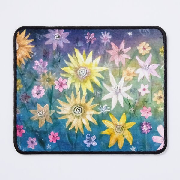 Item preview, Funky Flowers Painting designed and sold by RachLuna.