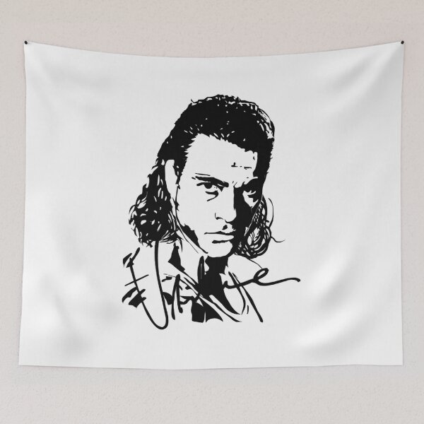 Artikelvorschau, Retro Jean Claude Van Damme Ink Portrait Awesome für Filmfans entworfen und verkauft von HuuHieu.