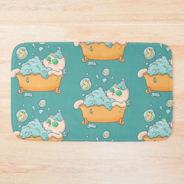 Item preview, Bubble Bath SPA Cat designed and sold by LenasScribbles.