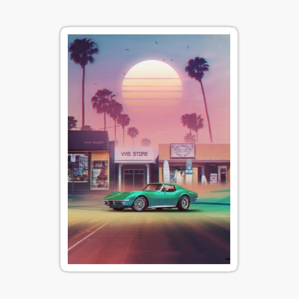 Item preview, Synthwave Sunset Drive designed and sold by dennybusyet.