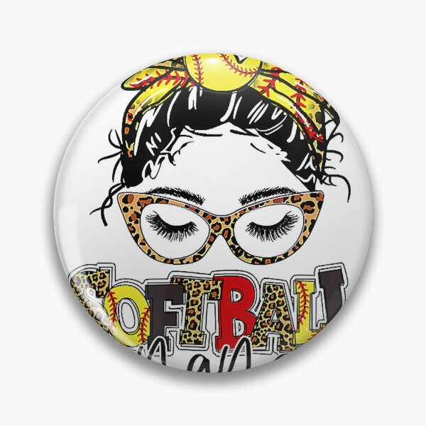 Item preview, Bleached Softball Mama Messy Bun Game Day Mothers Day designed and sold by AaronWeedo.