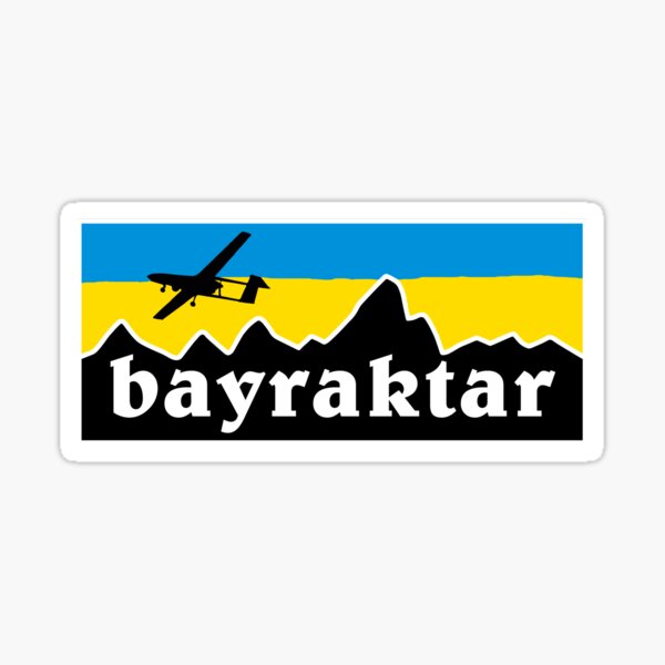 Bayraktar Ukraine Stickers Forward Observation Group Sticker