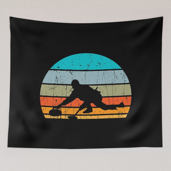 Item preview, Curling retro vintage - Curling lovers designed and sold by levintere.