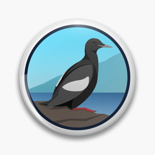 Artikelvorschau, Schwarze Guillemot-Vektorgrafiken entworfen und verkauft von DHeyDesigns.