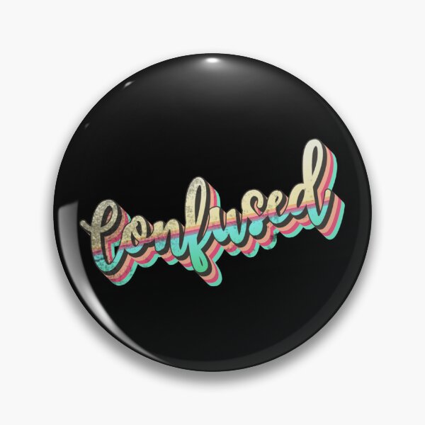 Item preview, Distressed Retro CONFUSED slogan designed and sold by TrulyEpoque.