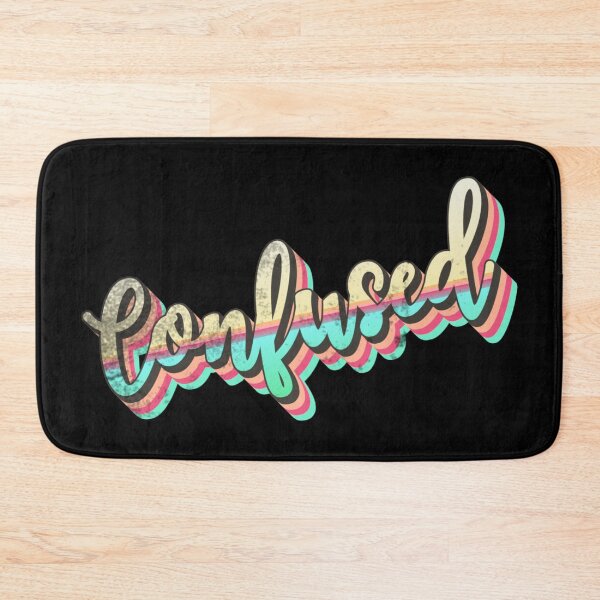 Artikelvorschau, Distressed Retro CONFUSED-Slogan entworfen und verkauft von TrulyEpoque.
