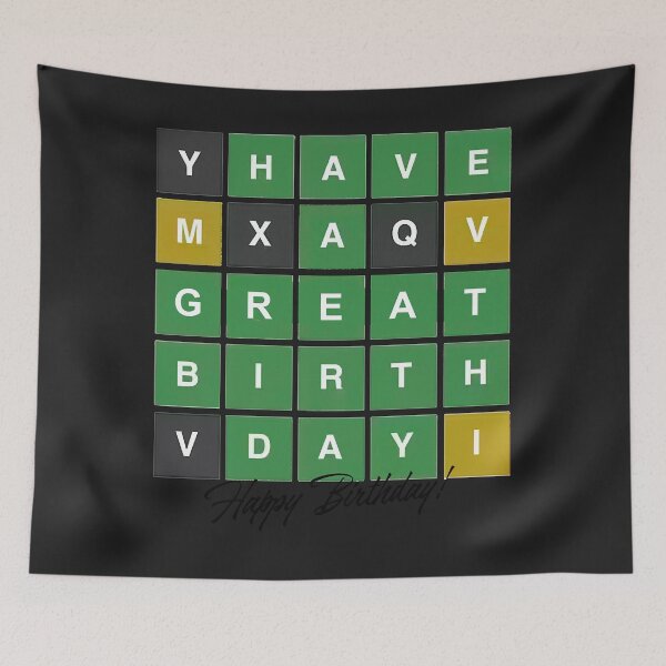 Item preview, Birthday Wordle Classic Copy designed and sold by AnitaJGreenspan.