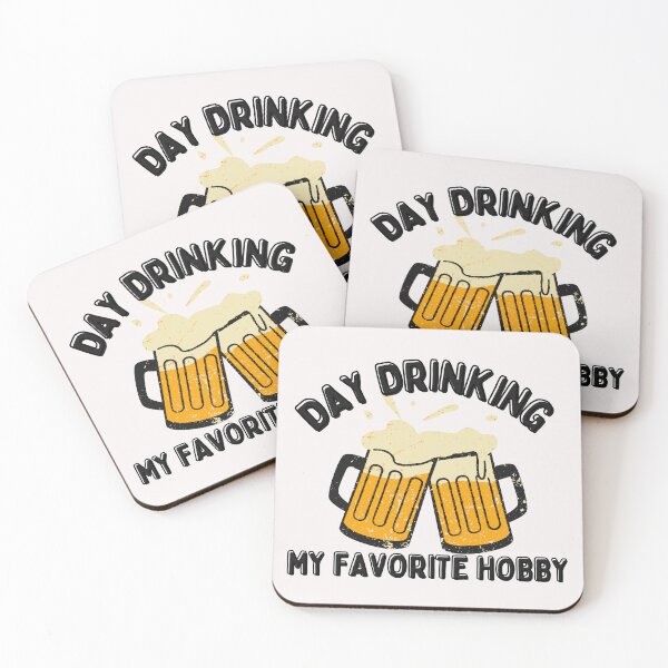 Item preview, Retro Drinking My Favorite Hobby Art Designs designed and sold by Manilyn0907.