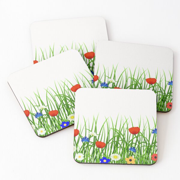 Item preview, Flowers growing on the grass designed and sold by Floralsharry.