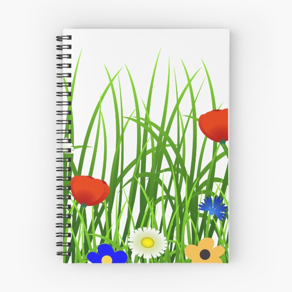 Item preview, Flowers growing on the grass designed and sold by Floralsharry.